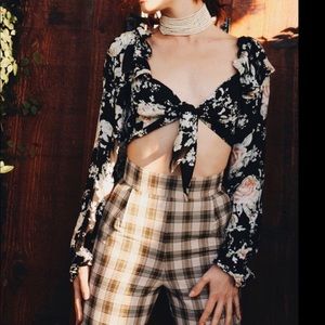 Stone cold fox Kini tie-up top